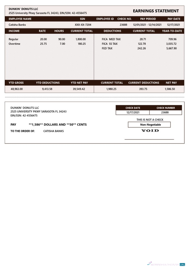 Download Dunkin' Donuts LLC Playstub Photoshop template